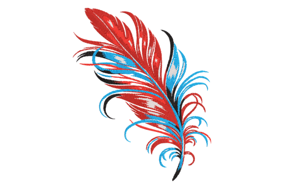 Colorful Feather Embroidery Review for Boutique Apparel