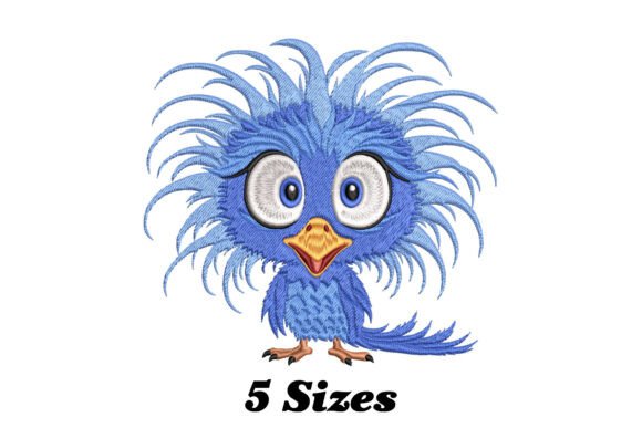 Crazy Blue Bird with Big Eyes Embroidery Review