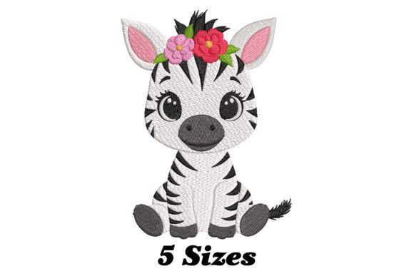 Cute Baby Zebra Embroidery Design Review