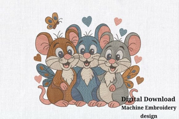 Cute Mice Funny Mouse Friends Embroidery Review