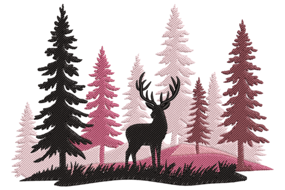Deer in Forest Embroidery Review