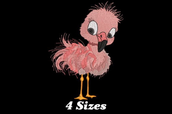 Funny Flamingo: A Designer's Take on a Quirky Embroidery Gem
