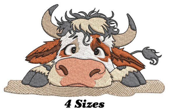 Funny Tired Cow Embroidery Design Review