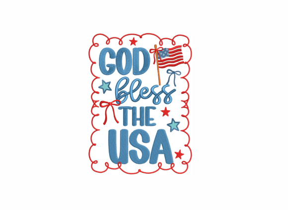 God Bless the USA Embroidery Design Review