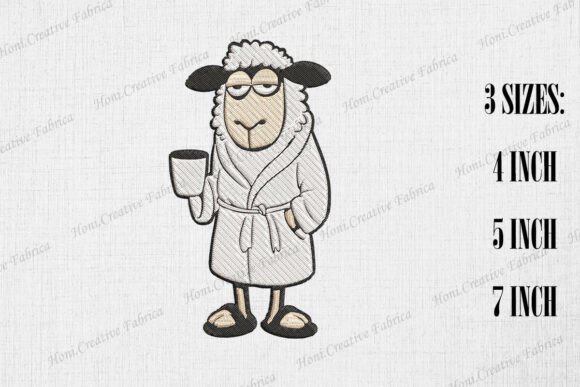 Grumpy Sheep in Bathrobe Embroidery Review
