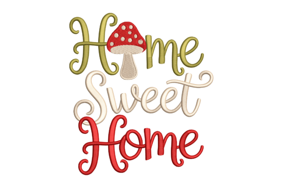 Home Sweet Home Mushroom Embroidery Review