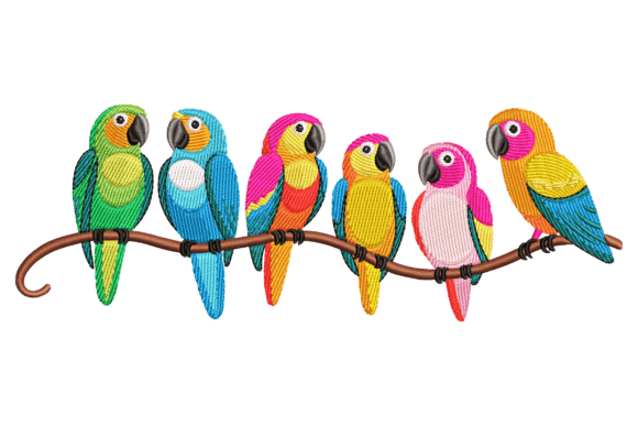 Rainbow Birds Embroidery Design Review