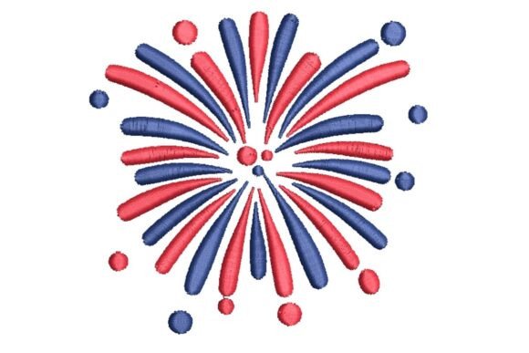Red and Blue Fireworks Burst: A Designer's Review
