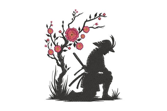 Samurai Under Cherry Blossoms Embroidery Review