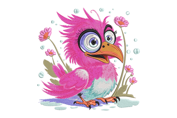 Whimsical Pink Bird Embroidery Review